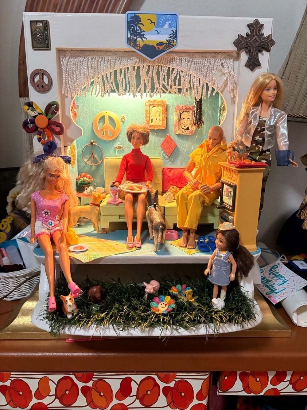 Mattel Barbie Doll Collection Lot with Furniture and Accessories